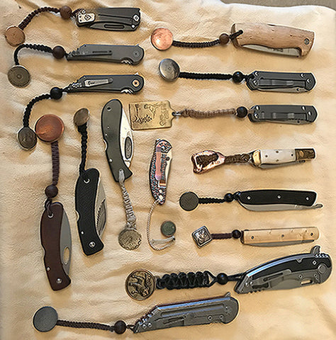 Wes Hetrick's Folder Collection with an Array of Antique Button Lanyards.